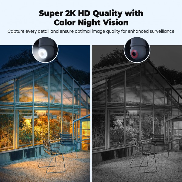 Codnida Security-Camera-Outdoor,Light Bulb Security Camera Wireless with 2K HD Image,Smart Siren Alarm,Motion Detection,24/7 Recording,Color Night Vision,2 Way Audio