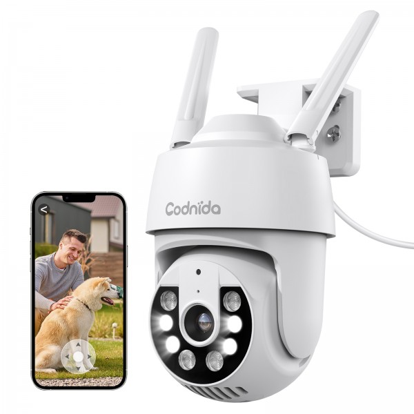 Codnida 2K Outdoor WiFi IP Camera Surveillance 360...