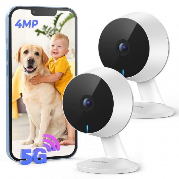 Codnida 2Pcs Surveillance Camera Indoor WLAN IP Ca...