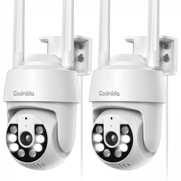 Codnida Outdoor Surveillance Camera Set, 2K Ip Cam...